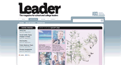 Desktop Screenshot of leadermagazine.co.uk